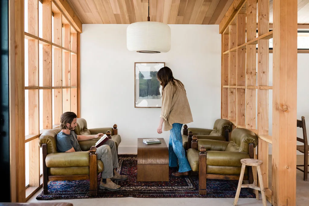 Guests gathering in the Serana lodge lounge
